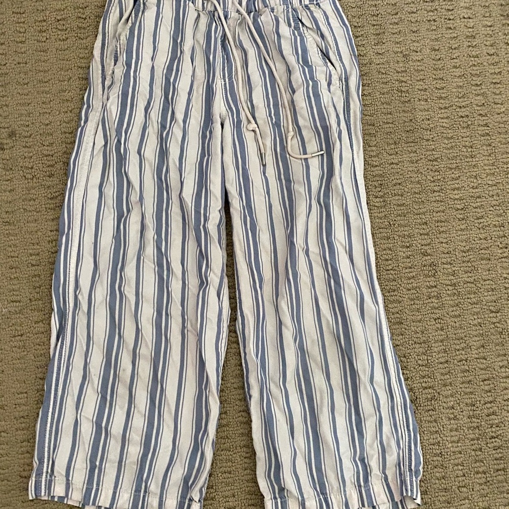 LOFT Blue and White Striped women’s pant